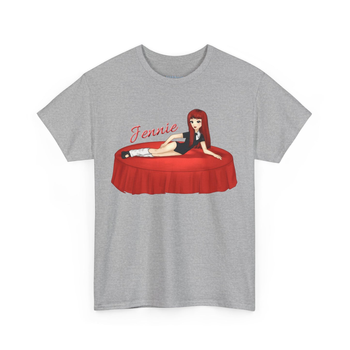 Add a touch of sparkle to your outfit with this Jennie inspired fan art tee! Drawing inspiration from Jennie's Ruby album, this exclusive Tshirt shocases bold, custom artwork that celebrates her confidence, artistry, and signature flair. Perfect for concerts, casual hangouts, or a statement piece for any Kpop fan.