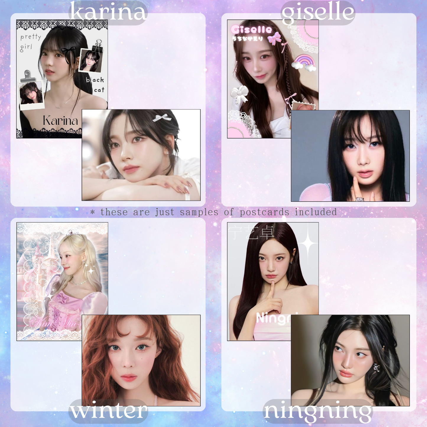 Are you a MY or simply adore Aespa? Our exclusive Aespa bias pack is crafted with high-quality items dedicated to your favorite member. Includes photocards, lomocards, stickers, hand-drawn art, and more!
