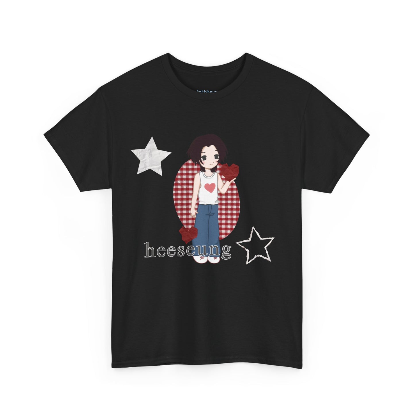 A must have for Engenes who want to rep their bias in style. Featuring original art of Heeseung on the front and the group on the back. Whether you're going to an event or chilling with friends, this cozy tee is the ultimate way to STAN out! Perfect for concerts, casual hangouts, or a statement piece for any Kpop fan. Choose your color.