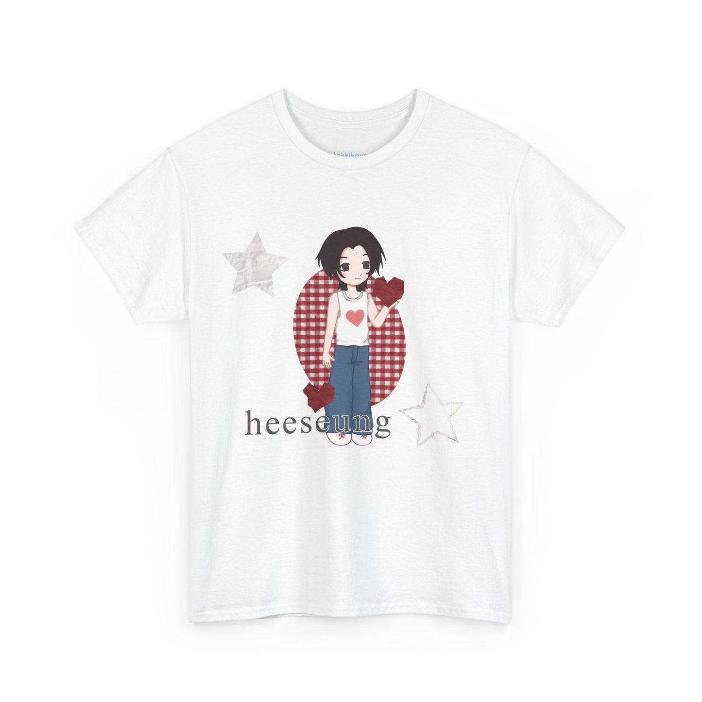 A must have for Engenes who want to rep their bias in style. Featuring original art of Heeseung on the front and the group on the back. Whether you're going to an event or chilling with friends, this cozy tee is the ultimate way to STAN out! Perfect for concerts, casual hangouts, or a statement piece for any Kpop fan. Choose your color.