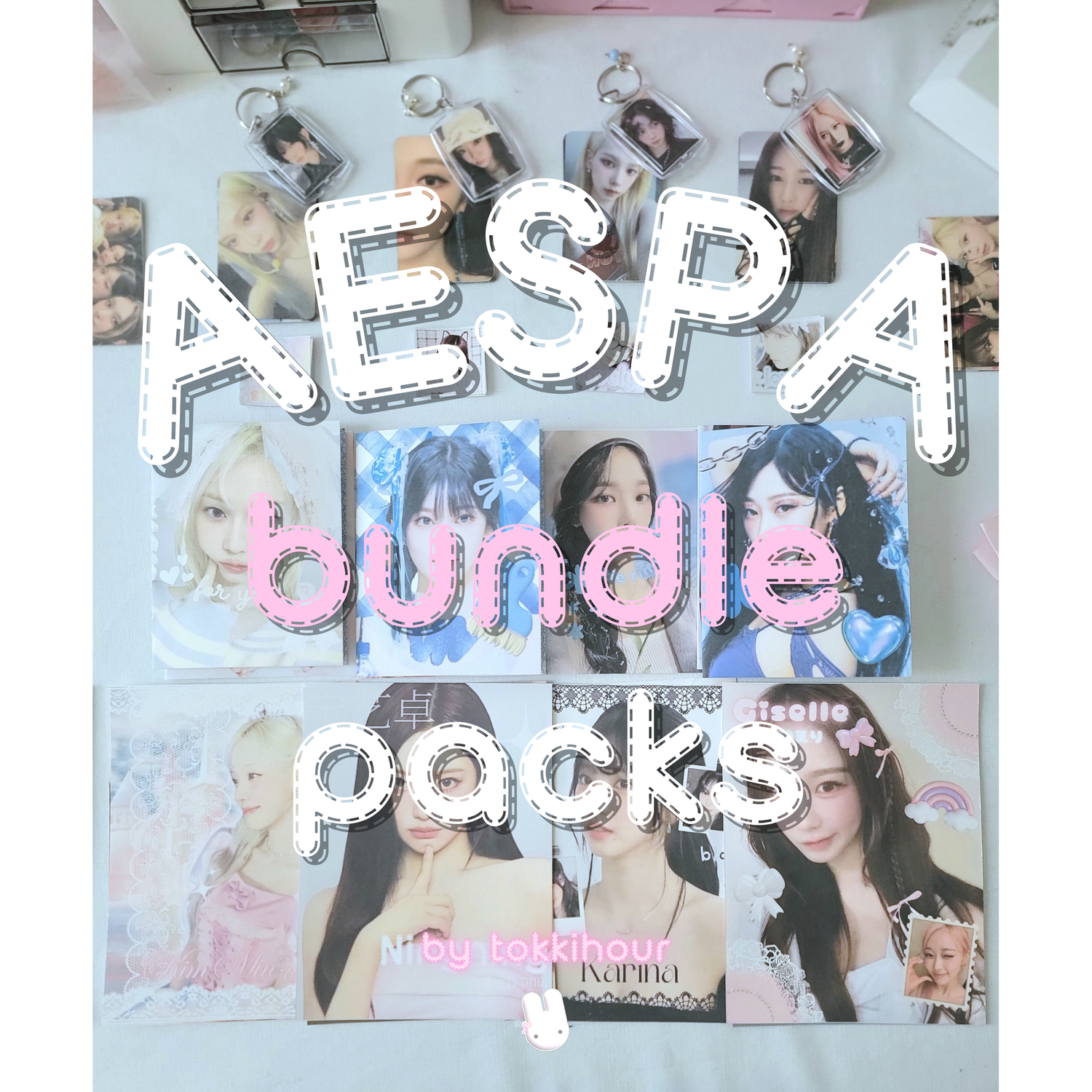 Are you a MY or simply adore Aespa? Our exclusive Aespa bundle pack is crafted with high-quality items dedicated to all members of the group. Includes photocards, lomocards, stickers, hand-drawn art, and more! Choose your size.