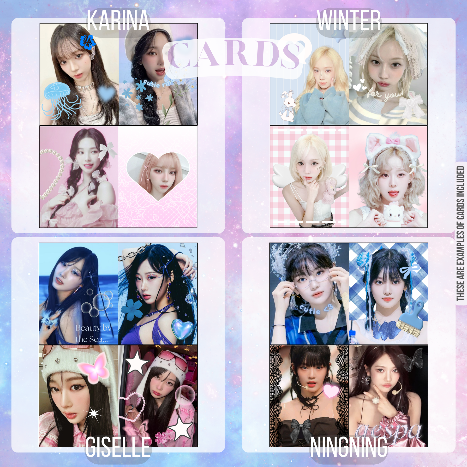 Fanmade Aespa merch bundle inspired by metaverse digital concepts