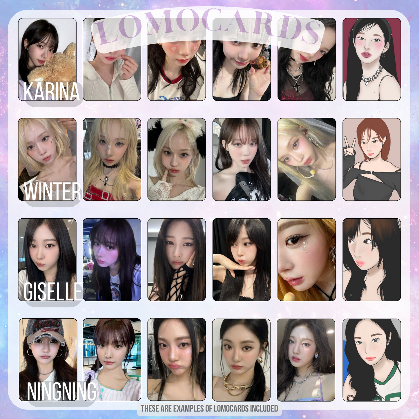 Fanmade Aespa merch bundle inspired by metaverse digital concepts