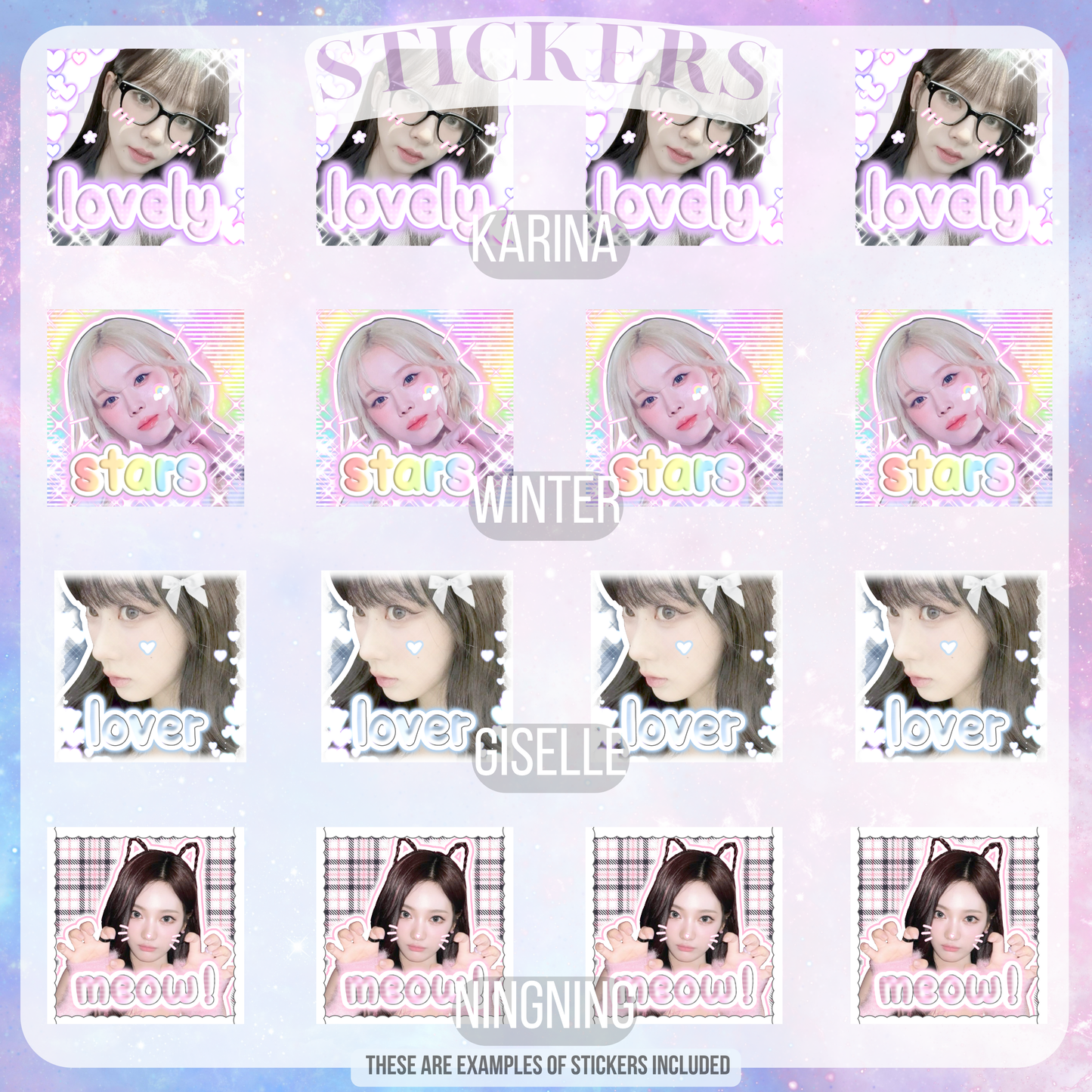 Fanmade Aespa merch bundle inspired by metaverse digital concepts