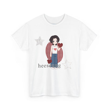A must have for Engenes who want to rep their bias in style. Featuring original art of Heeseung on the front and the group on the back. Whether you're going to an event or chilling with friends, this cozy tee is the ultimate way to STAN out! Perfect for concerts, casual hangouts, or a statement piece for any Kpop fan. Choose your color.
