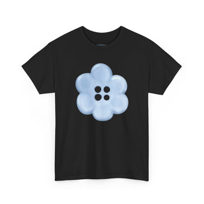 Blue Flower tee, featuring minimalist original art on the front and a motivational expression on the back. Whether you're looking to spruce up your spring Tshirt collection or gift it to a friend or loved one, this cute and comfy top embodies good vibes. Versatile fashion ideal for cozy loungewear, boho style, streetwear lovers, layering with a cardigan, and other seasonal fashion trends. Choose your color.