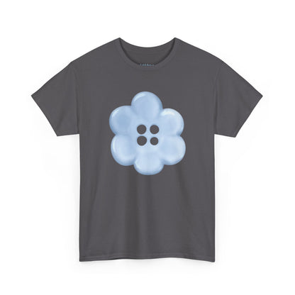 Blue Flower tee, featuring minimalist original art on the front and a motivational expression on the back. Whether you're looking to spruce up your spring Tshirt collection or gift it to a friend or loved one, this cute and comfy top embodies good vibes. Versatile fashion ideal for cozy loungewear, boho style, streetwear lovers, layering with a cardigan, and other seasonal fashion trends. Choose your color.