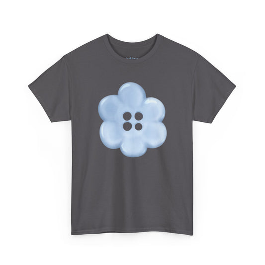 Blue Flower tee, featuring minimalist original art on the front and a motivational expression on the back. Whether you're looking to spruce up your spring Tshirt collection or gift it to a friend or loved one, this cute and comfy top embodies good vibes. Versatile fashion ideal for cozy loungewear, boho style, streetwear lovers, layering with a cardigan, and other seasonal fashion trends. Choose your color.