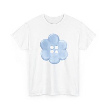 Blue Flower tee, featuring minimalist original art on the front and a motivational expression on the back. Whether you're looking to spruce up your spring Tshirt collection or gift it to a friend or loved one, this cute and comfy top embodies good vibes. Versatile fashion ideal for cozy loungewear, boho style, streetwear lovers, layering with a cardigan, and other seasonal fashion trends. Choose your color.