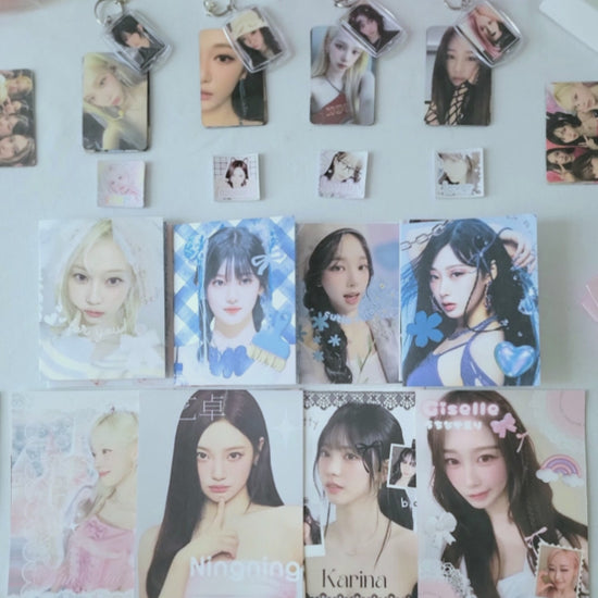 Are you a MY or simply adore Aespa? Our exclusive Aespa bundle pack is crafted with high-quality items dedicated to all members of the group. Includes photocards, lomocards, stickers, hand-drawn art, and more! Choose your size.