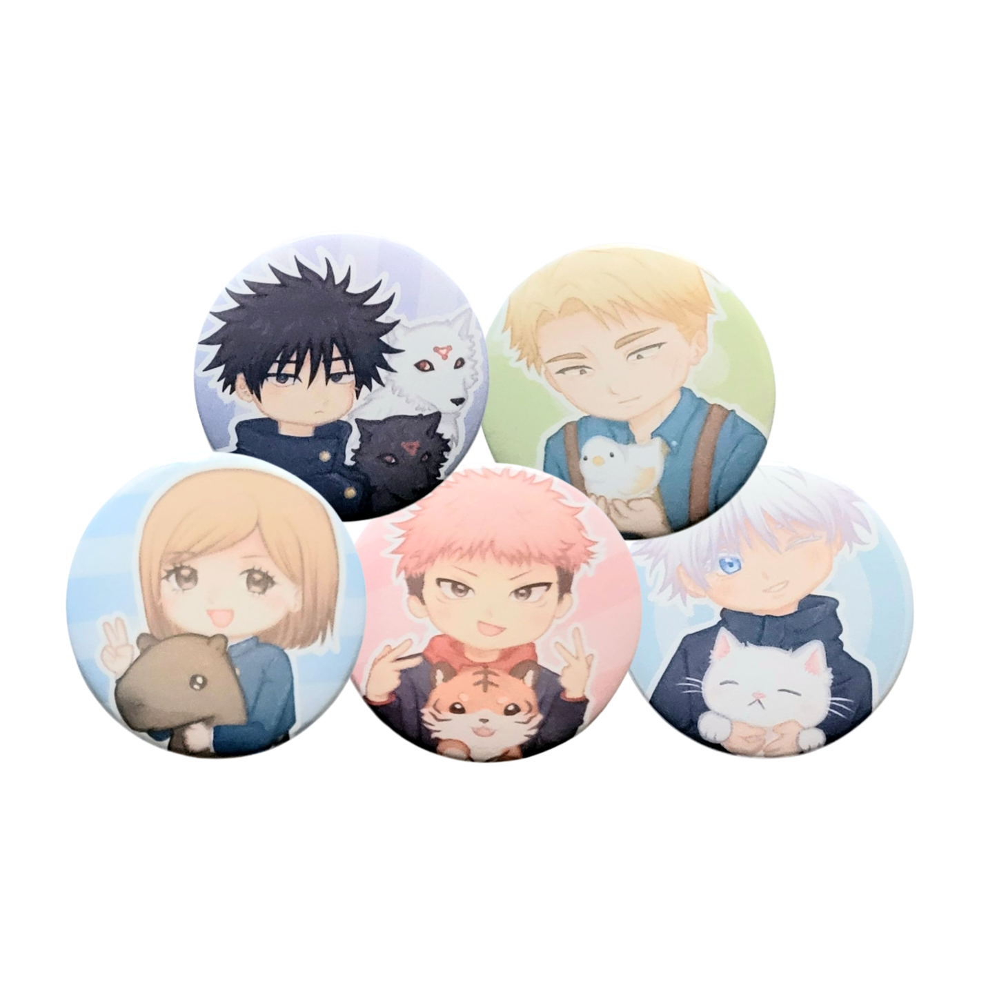 JJK Inspired Button Pins | Character Pins JJK01