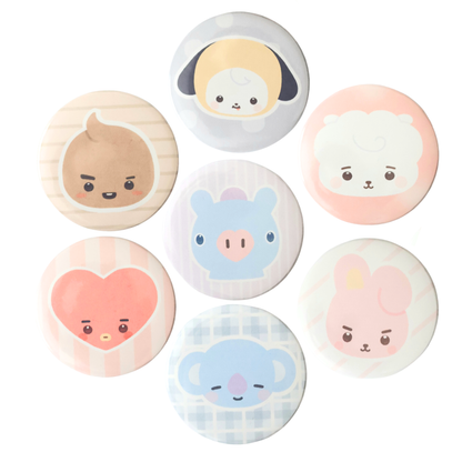BTS Inspired Bias Button Pins | Member Pins BTS01