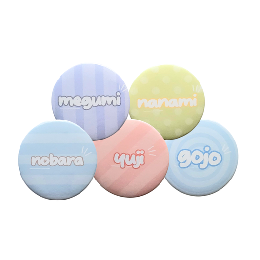 JJK Inspired Button Pins | Character Pins JJK01